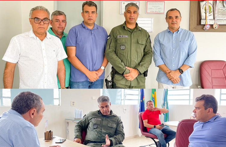 Companhia Independente de polícia para o Alto Pajeú foi assunto de reunião entre prefeito de SJE e comandante regional da PMPE